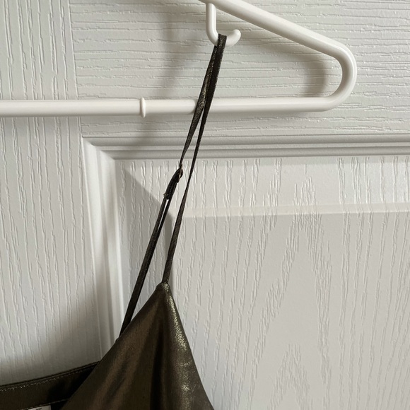 Wilfred Free Gold Metallic Vivienne Dress Xs - Picture 9 of 16